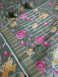 Tusser Checks Designer  - green