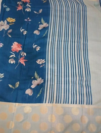 Very Soft Chiniya Tusser  - sky blue