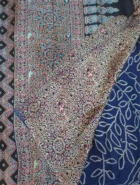 Model Silk Digital  - Navy Blue