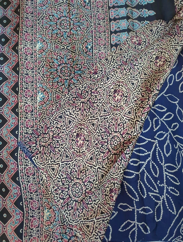 Model Silk Digital  - Navy Blue