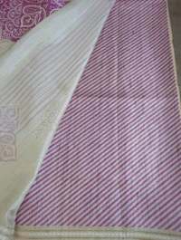 Designer Tussar  - Blush Pink