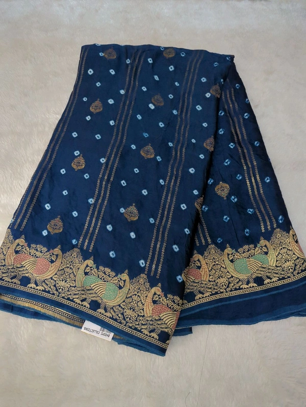 Pure Mushru Bandini - Blue