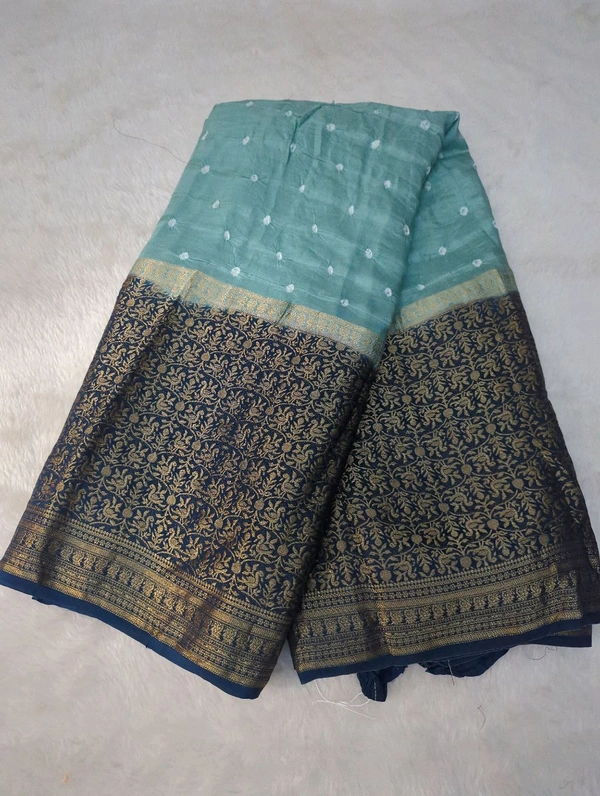 Pure Chiniya Bandini Designer - Jungle Mist