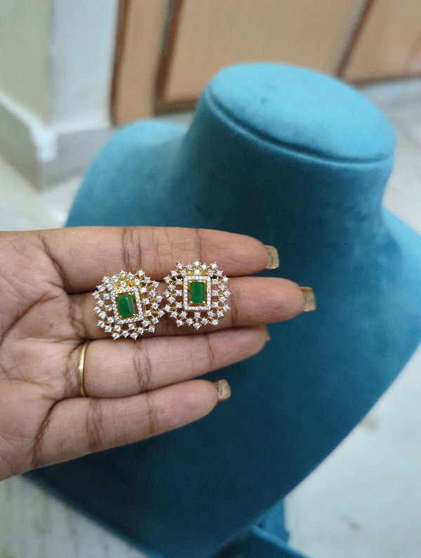 Diamond Copy Stud's  - Vz, green