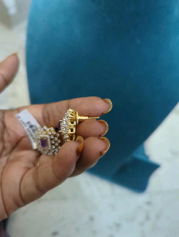 Diamond Copy Stud's  - Vz, Electric Violet