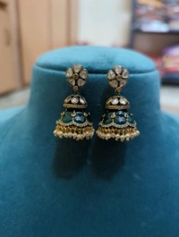 Latest Designer Mossonite Jumkies  - Vz, green