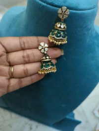 Latest Designer Mossonite Jumkies  - Vz, green