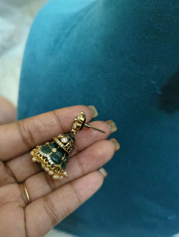 Latest Designer Mossonite Jumkies  - Vz, green