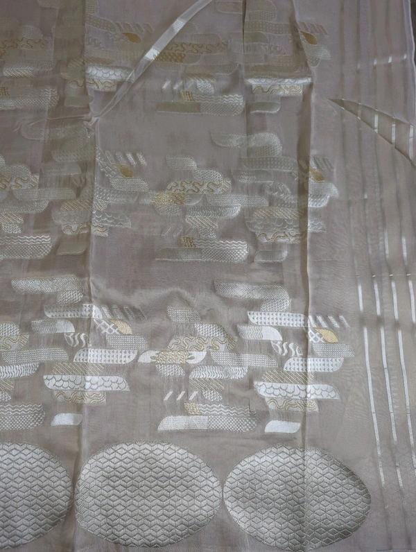 Pure Soft Musline Kora - Silver