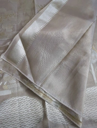 Pure Soft Musline Kora - Silver