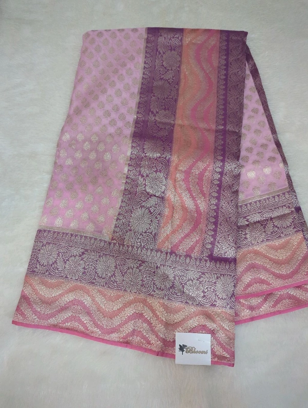 Pure Beneras Georgette  - Blue Chalk