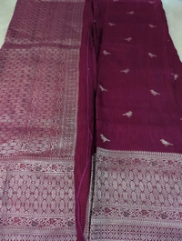 Premium Soft Raw Silk  - Purple