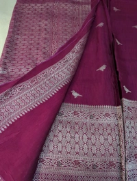 Premium Soft Raw Silk  - Purple