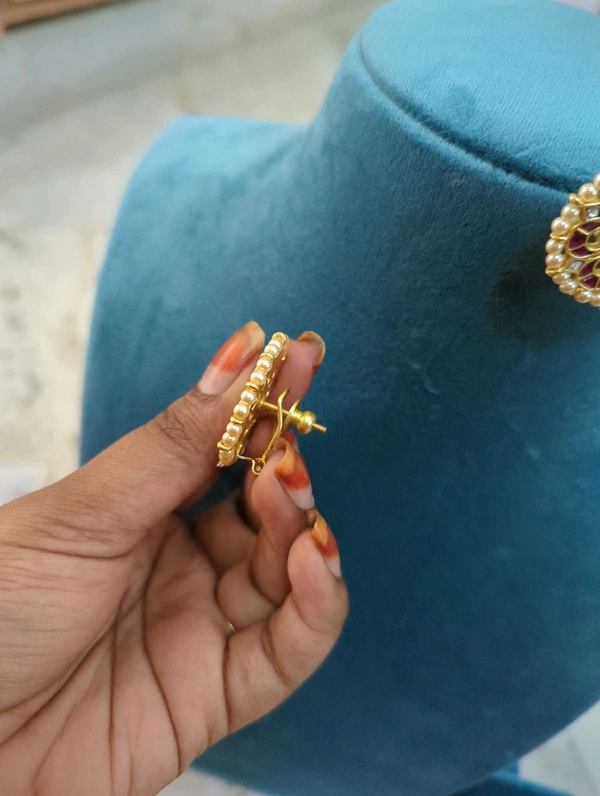 Vintage Jadua Kundan Stud's  - Vz