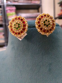 Vintage Jadua Kundan Stud's  - Vz