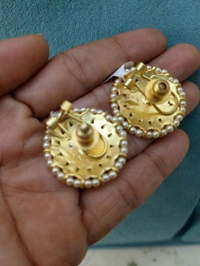 Vintage Jadua Kundan Stud's  - Vz