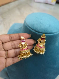 Jadua Kundan Party Wear Jumkies  - Vz