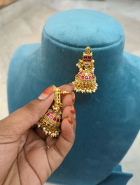 Jadua Kundan Party Wear Jumkies  - Vz