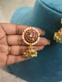 Vintage Jadua Kundan Jumkies  - Vz