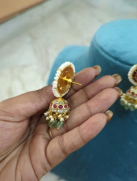 Vintage Jadua Kundan Jumkies  - Vz