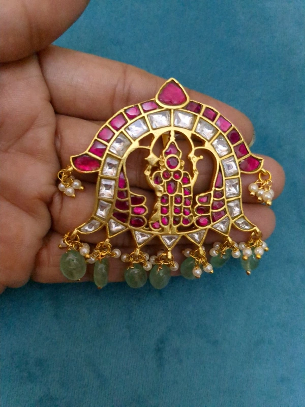 Premium Jadua Kundan Pendant  - Vz