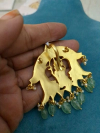 Premium Jadua Kundan Pendant  - Vz