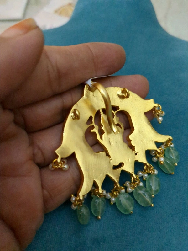 Premium Jadua Kundan Pendant  - Vz