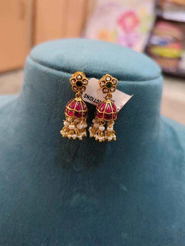 Small Jadua Kundan Buttalu  - Vz, pink