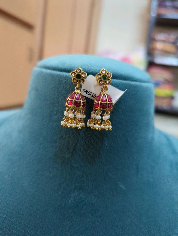 Small Jadua Kundan Buttalu  - Vz, pink