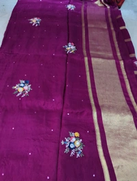 Pure Crepe Designer  - Fuchsia Pink