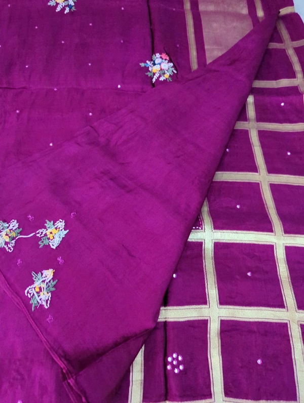 Pure Crepe Designer  - Fuchsia Pink