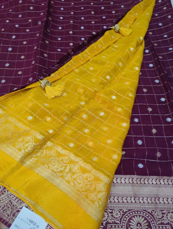 Pure Chinnon Check's  - Maroon