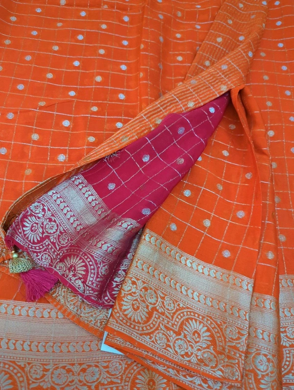 Pure Chinnon Check's  - orange