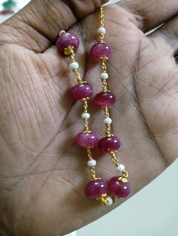 Onex With Real Pearls - pink