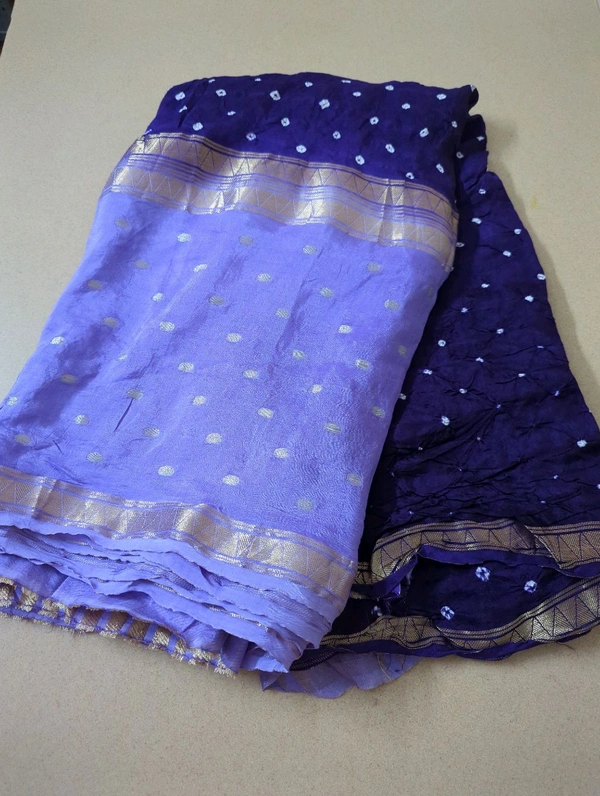 Designer Crepe Bandhej - Seance