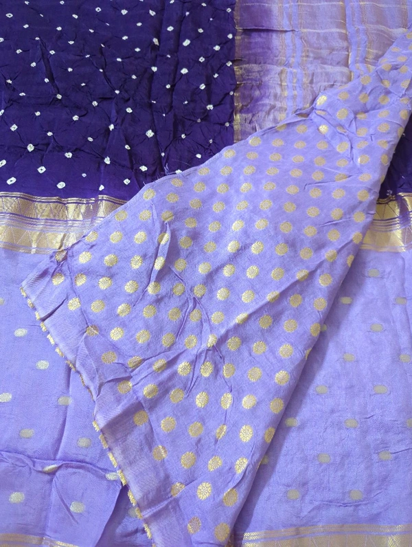 Designer Crepe Bandhej - Seance