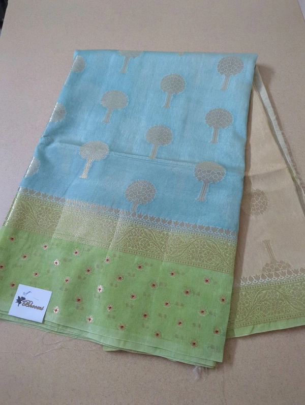 Fancy Mango Tusser  - green