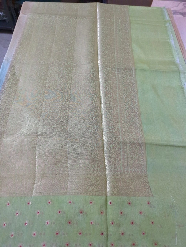 Fancy Mango Tusser  - green