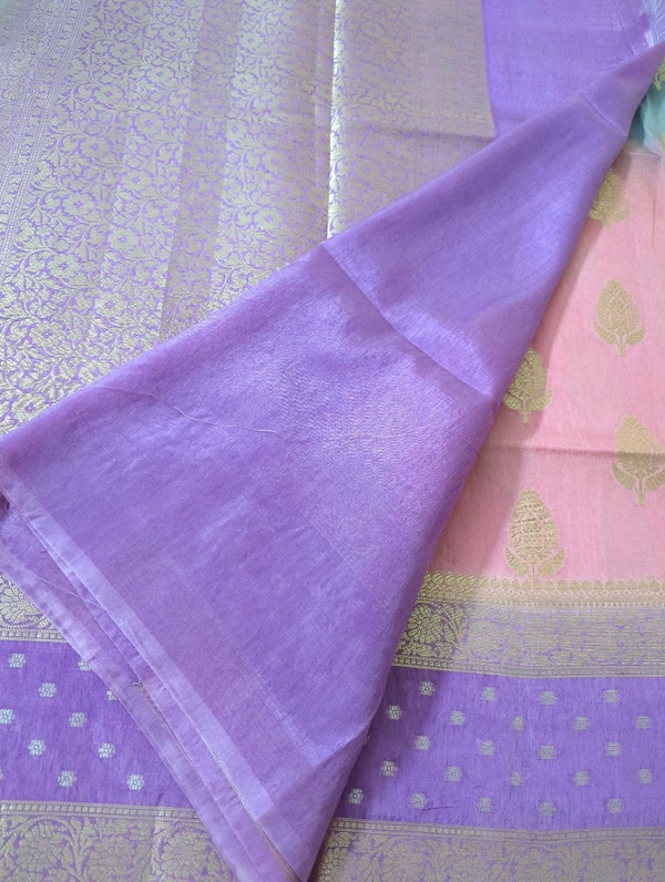 Fancy Mango Tusser  - Mauve