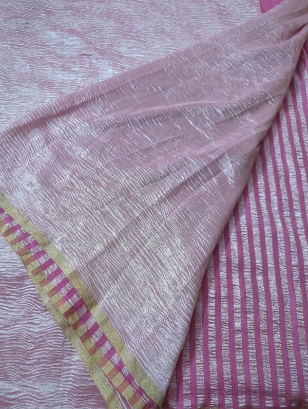 Pure Dupion Crush  - Blush Pink