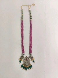 Beads Mala With Victorian Pendant 