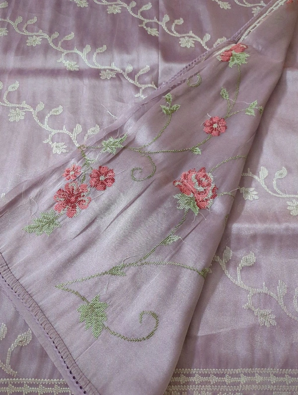 Pure Tissue Embroidery  - Lilac