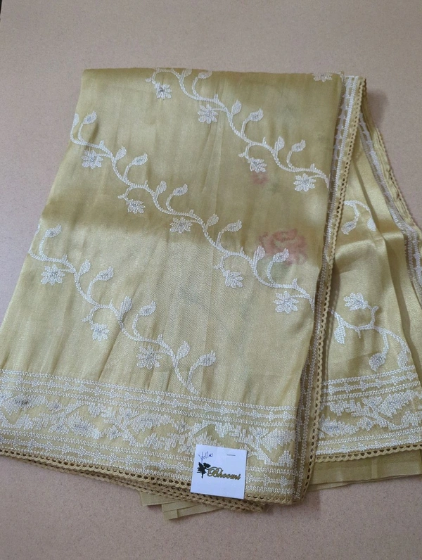 Pure Tissue Embroidery  - yellow