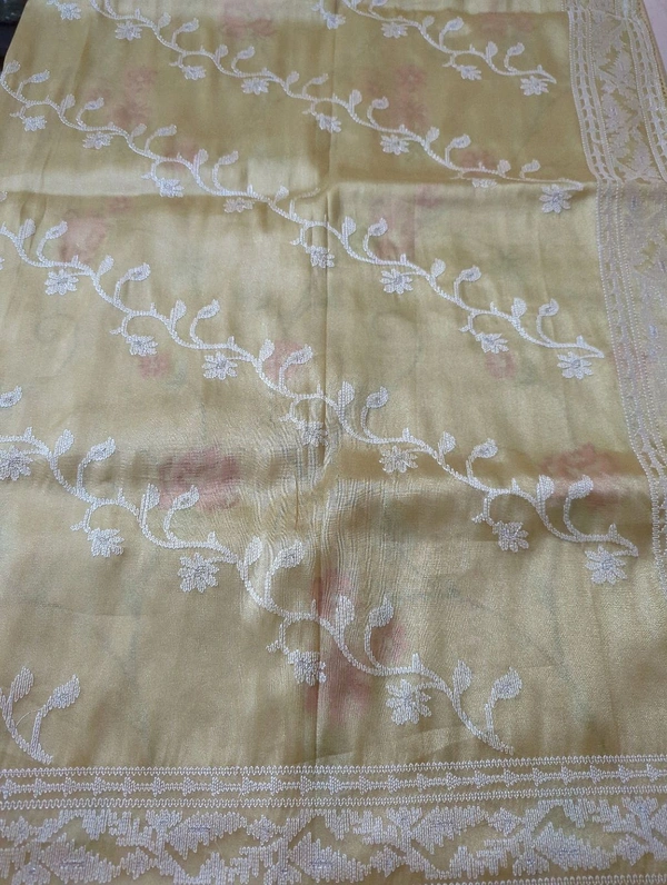 Pure Tissue Embroidery  - yellow