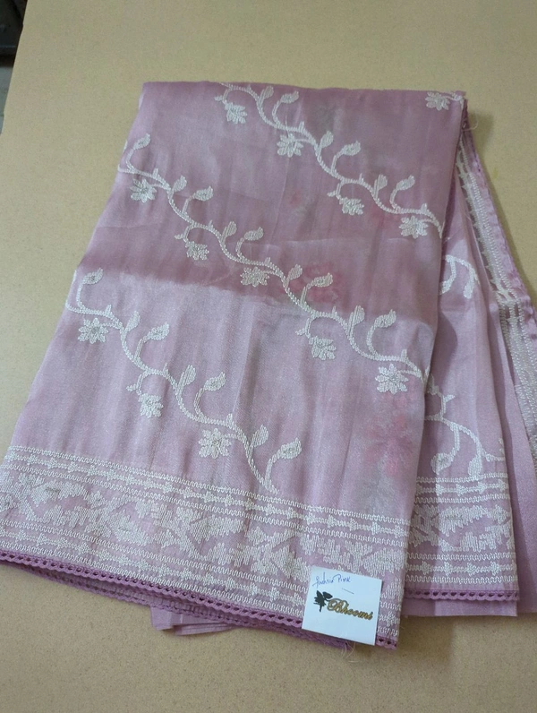 Pure Tissue Embroidery  - Fuchsia Pink