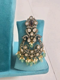 Victorian Big Size Chandbalis - Red, HD