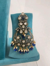 Victorian Big Size Chandbalis - Blue