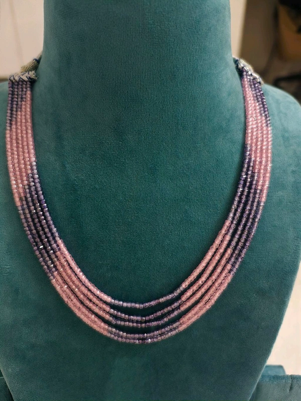 Cz's Mala - violet with pink