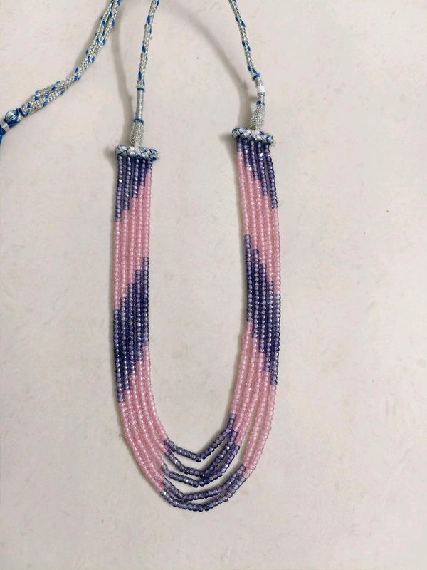 Cz's Mala - violet with pink