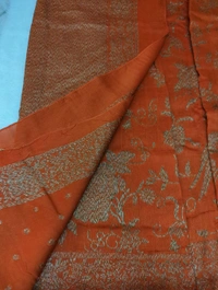 Pure Tusser Georgette  - orange